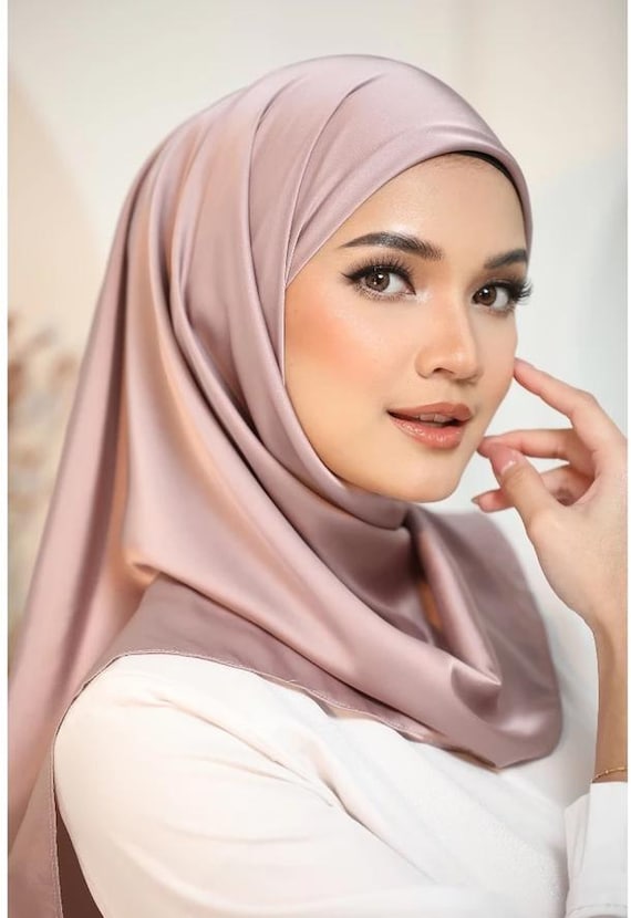 Instant Square Satin Hijab With Inner – Elegant and Comfortable