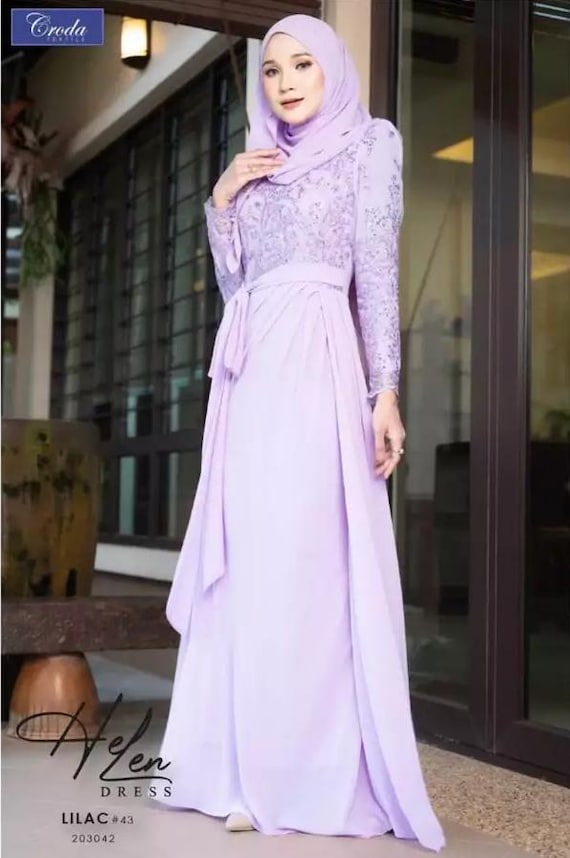 Elegant Modest Evening Dress With Luxury Lace| Hijab-friendly Long Sleeve  Islamic Style Nikkah Gown, Dubai Style, Long Sleeve, XS-XXXL - Etsy