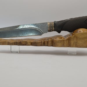 Exclusive carved Knife Stands for Showcase - Knife Holder - Knife Display Set Walnut Wood