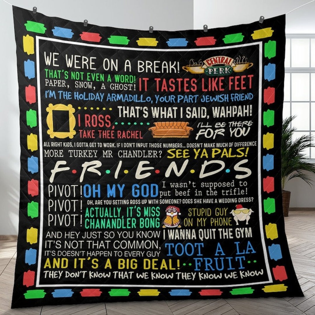 Friends TV Show American PREMIUM Fleece Blanket Etsy Australia