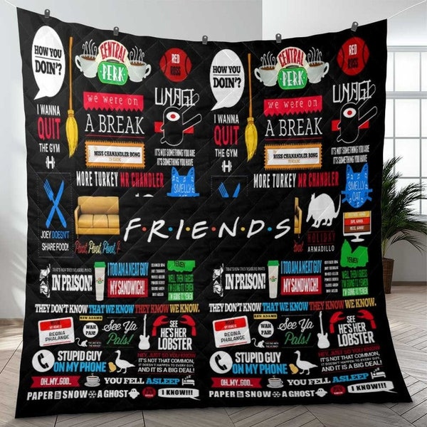 Friends Blanket Tv Show Etsy