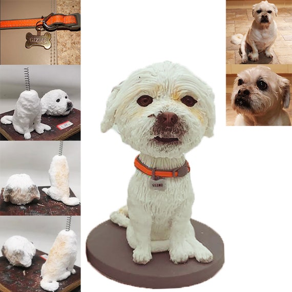 Handmade Custom Dog Figurine Custom Pets Sculptures Custom Dog Bobblehead Cat Bobblehead Figurine Memorial Gift for Animal Lovers Etsy