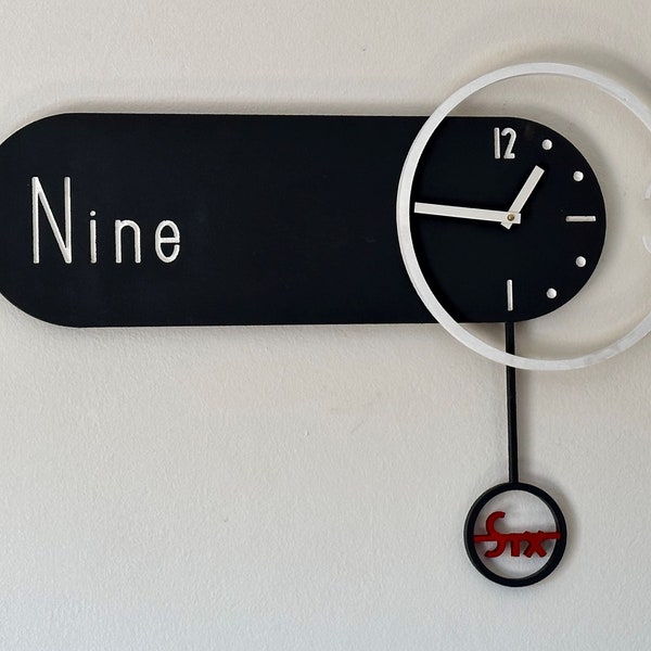 Wall Mount Clock Digital Etsy