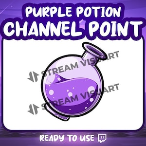 Purple Potion Twitch Channel Point Icon: Magical Stream Reward (Digital Download)