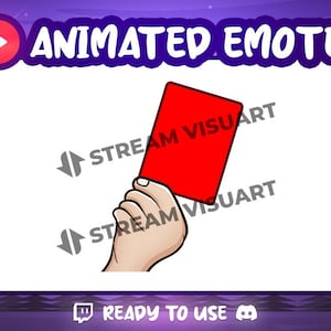 Carte rouge Emote animée Twitch Emotes Flop infructueux Défaite Défaite Perte Faute Recul Jeu Échec Stream Sub Emoji Discord Kick