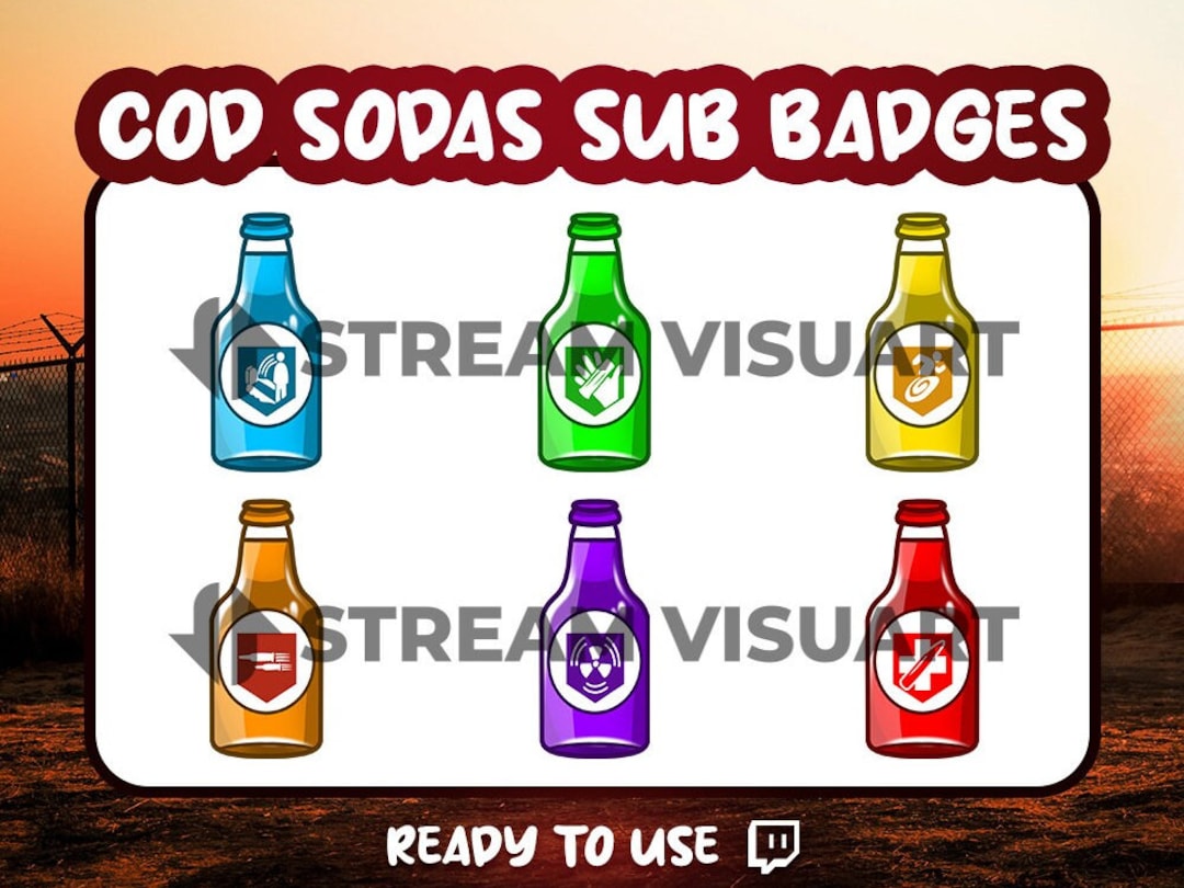 Soda Twitch Sub Badges Atouts Soft Fizzy Drinks Soda Pop Cola ...