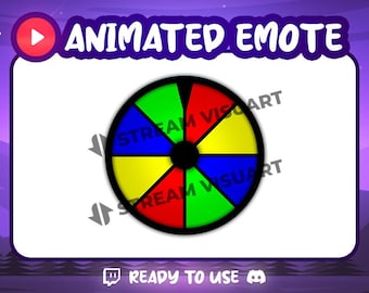 Wheel Animated Emote Twitch Emotes Casino Choice Random Picker Decision Spinner Slots Winner Loser Stream Sub Emoji Discord Kick