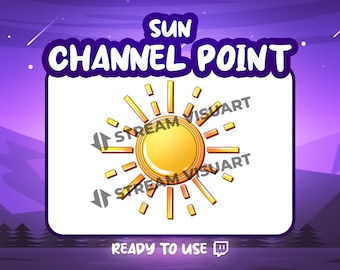Icono de punto del canal de Twitch de Sun: Recompensa de transmisión de verano (descarga digital)