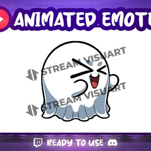 Ghost Dance Animated Emote Twitch Emotes Cute Kawaii Phantom Halloween Specter Apparition White Fun Fiesta Stream Sub Emoji Discord Kick