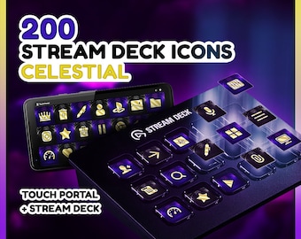 Celestial Stream Deck Icons: 200 Twitch Streamer Designs