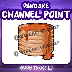 Pfannkuchen Twitch Channel Point Icon Kuchen Sweety Sugar Softness Dessert Snacks Pause Ahornsirup Kochen Belohnung Stream Emote Discord Youtube