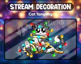 Decoración navideña navideña para Twitch (digital)