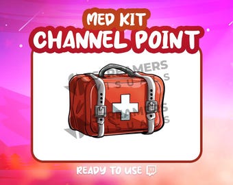Icono de punto del canal de Twitch de Med Kit, recompensa por transmisión de juegos (descarga digital)