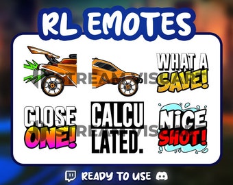 RLカーエモートパック x6 ロケットリーグゲーム配信者アイコン（PNG）