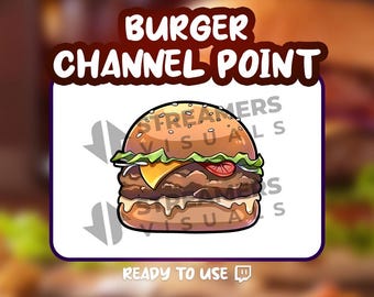 Icono de punto del canal de Twitch de Burger: Recompensa de transmisión (descarga digital)