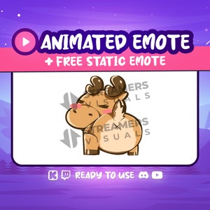 Deer Twerk Animated Emote: Funny Twitch/Discord Stream Emoji