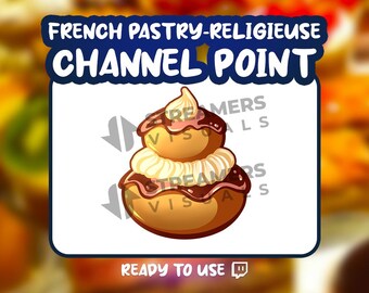 Pastelería Francesa - Icono de Puntos del Canal de Twitch Religieuse: Recompensa de Transmisión (Descarga Digital)
