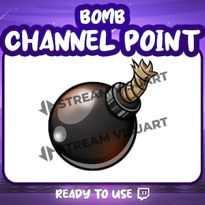 Bomb Twitch Channel Point Icon: FPS Gaming Emote (Digital Download)