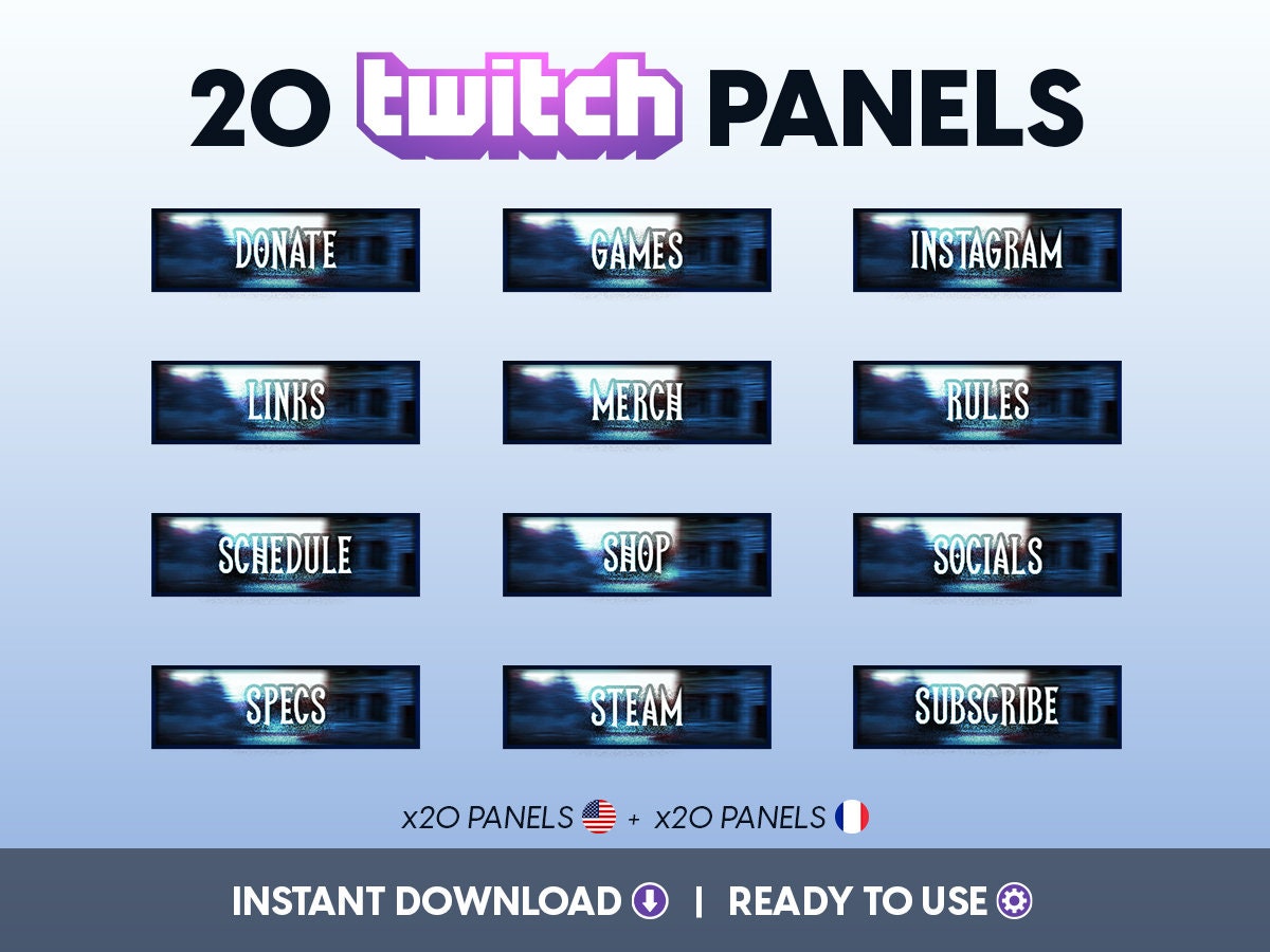 Vampire Twitch Panels for Live Streaming - StreamersVisuals