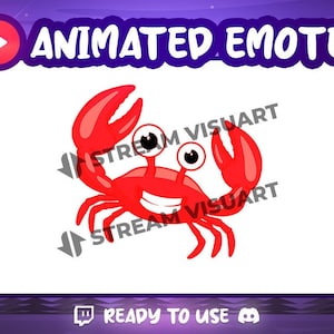 Animowana emotka „Taniec kraba”: Twitch, Discord, Kick (do pobrania cyfrowego)