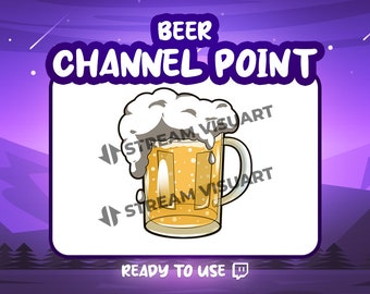 Beer Twitch Channel Point Icon: Erfrischendes Getränk (Digitaler Download)