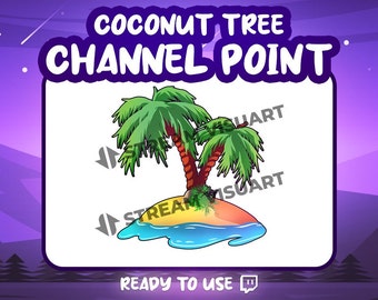 Icono del canal de Twitch de Coconut Tree Island (descarga digital)