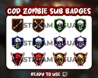 Badge Twitch Sub COD Zombie: Emblemi Teschio Gotico (Download Digitale)