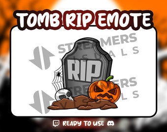 Emote Pierre tombale RIP | Twitch, Discord, YouTube (téléchargement numérique)