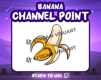 Banana Twitch Channel Point Icon: Belohnung für tropische Früchte (digitaler Download)