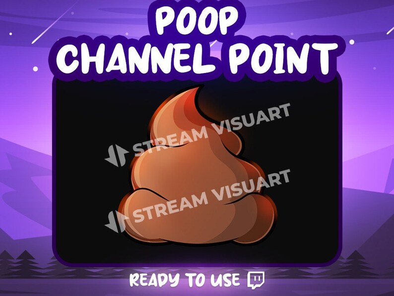 Poop Twitch Channel Point Icon Kawaii Cute Brown Little Poopy Funny ...