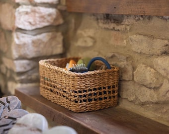Dharla Handwoven Seagrass Storage Basket