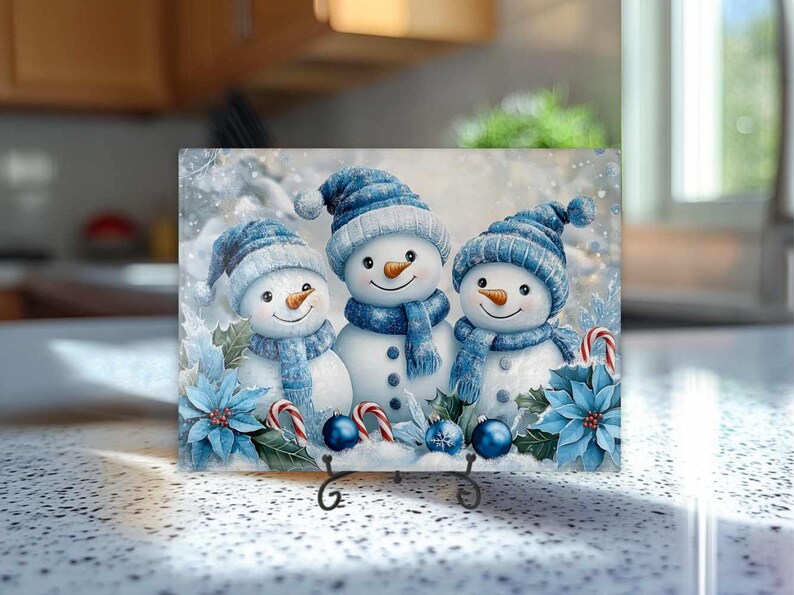 JoyArtEmporium Snowman Cutting Board - Thumbnail 5