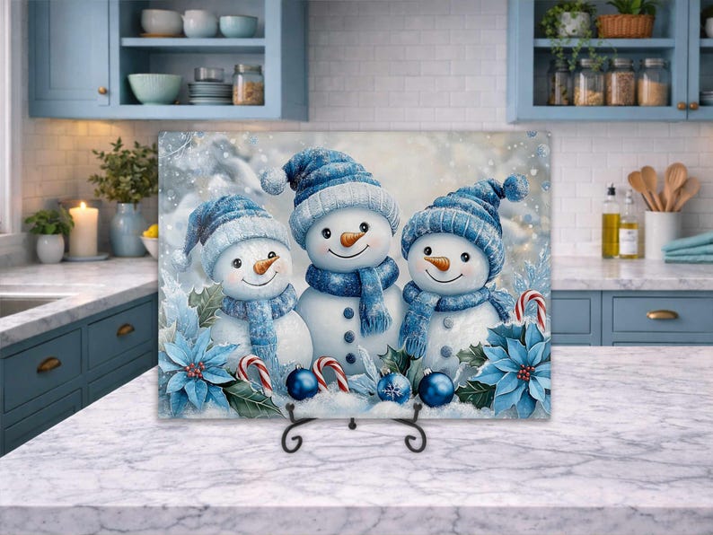 JoyArtEmporium Snowman Cutting Board