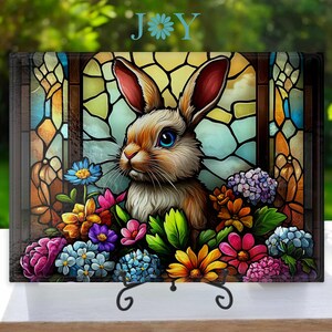 Bunny Glass Cutting Board - Tempered Glass Cheese and Charcuterie Serving Plate - Kitchen Decor  and Gift Idea