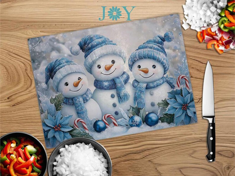 JoyArtEmporium Snowman Cutting Board - Thumbnail 3