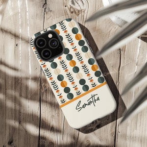 Personalisierte Name Telefon Hülle, personalisierte Monogramm Hülle für iPhone 16,15,14,13,12,X, 8, Samsung Galaxy & Google Pixel