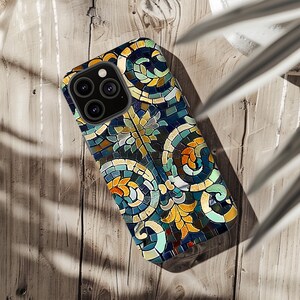 Aesthetic Mosaic Case, Phone Cases Available for iPhone 8,X, 11,12,13,14,15,16, Samsung Galaxy & Google Pixel, Cool Phone Case