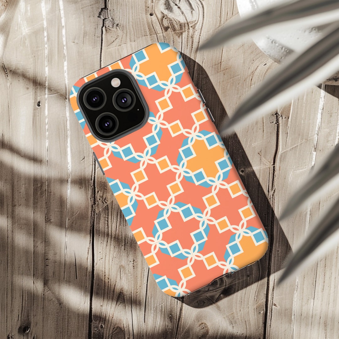 Tile Phone Case Mediterranean Tile iPhone Case: Azulejo Print, Tough Phone Cover - Etsy