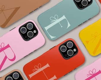 Personalized Initials Case For iPhone 16 15 14 13 12 Pro Max, Custom Case For Samsung Galaxy, Monogram Phone Case For iPhone 7 Plus XR