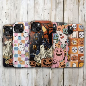 Halloween Phone Case - Spooky Vintage & Retro Cases for iPhone 15 Pro Max, 14, 13, 12, 11, Xr, X, 8, 7,Samsung S24, S23, S22, S21, Fall Gift