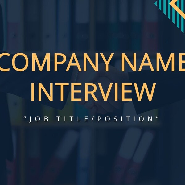 Job Interview Presentation Template Etsy Job Interview Presentation Template Etsy