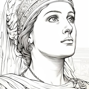 24 Roman Empire Woman Coloring Pages, Adults Kids- Instant Download ...