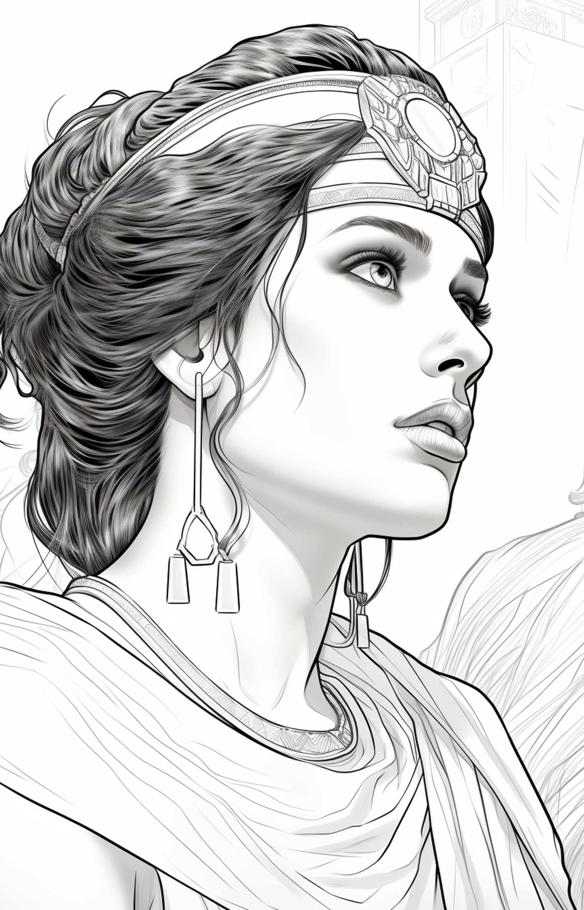 24 Roman Empire Woman Coloring Pages, Adults Kids- Instant Download ...