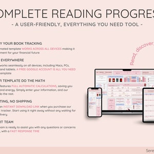 Ultimate Book & Reading Tracker with Book Collection Reading Planner and Book Review Spreadsheet Great Gift for Book Lovers image 9
