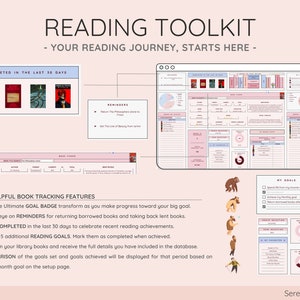 Ultimate Book & Reading Tracker with Book Collection Reading Planner and Book Review Spreadsheet Great Gift for Book Lovers image 3