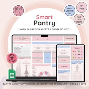 Pantry Harmony | Transformeer je opslagruimtes | Stroomlijn, organiseer en verbeter je huishouden | Voorraad en geautomatiseerde boodschappenlijst