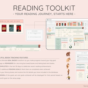 Ultimate Book & Reading Tracker with Book Collection Reading Planner and Book Review Spreadsheet Great Gift for Book Lovers image 3