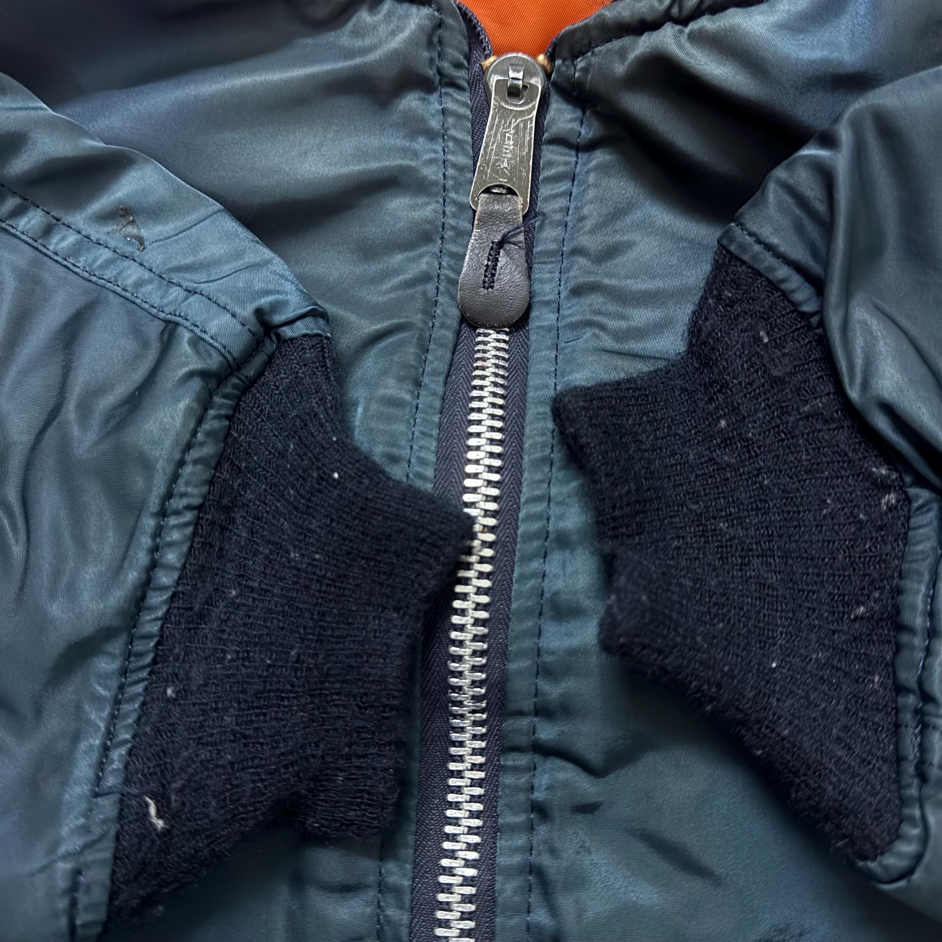 Vintage Alpha Industries Ma1 Bomber Jacket Reversible Size Xxlarge