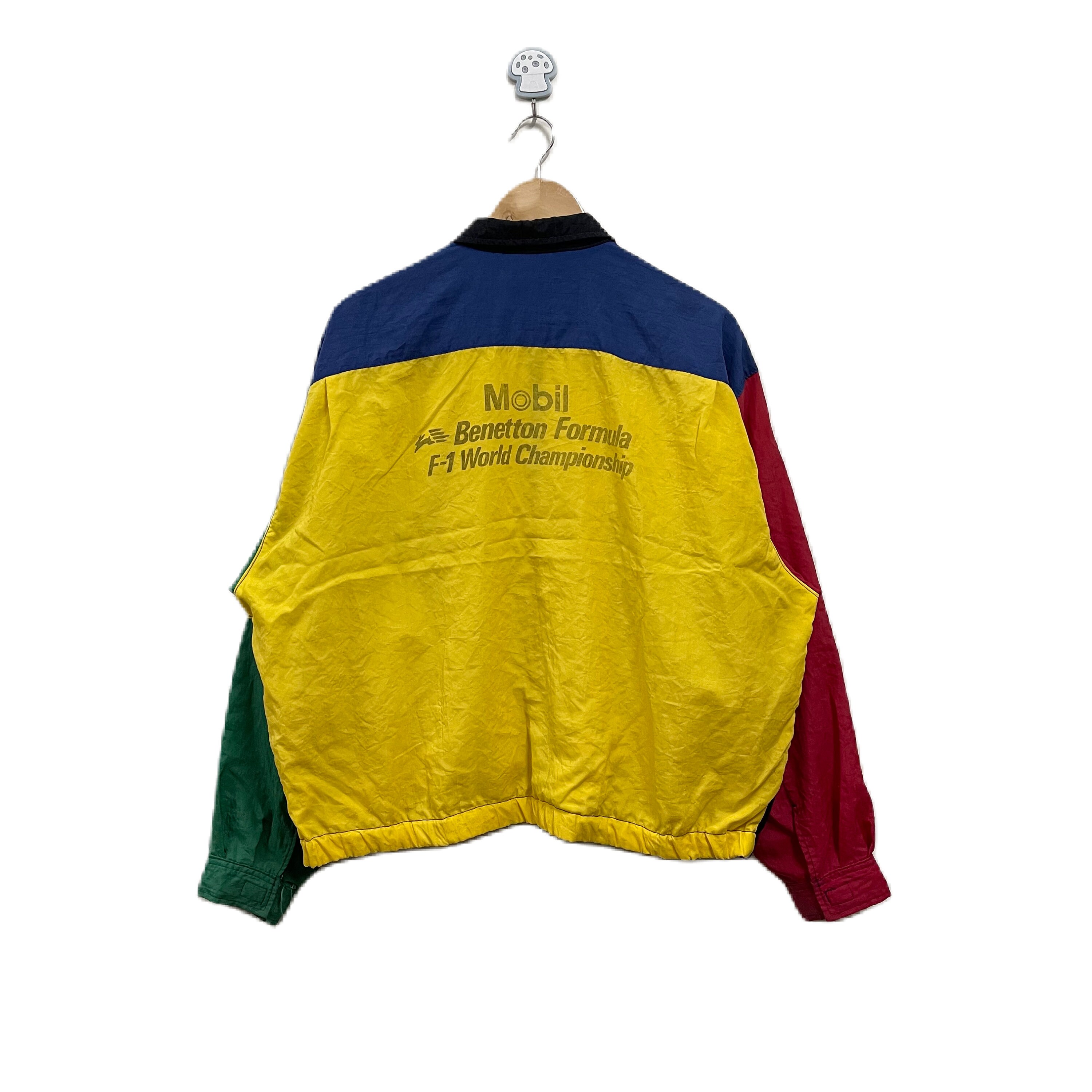 24時間限定タイムセール BENETTON 90s Vintage Mobil Etsy - Windbreaker Jacket 1 Formula ジャケット・アウター