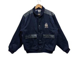 Vintage 90s Boss Coffee Bomber Jacket - Suntory Design, Size L - Etsy